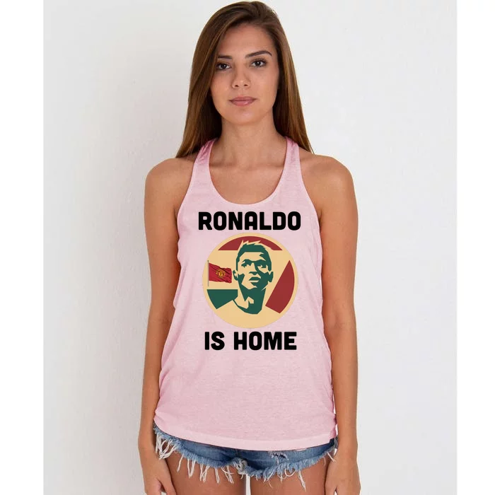 Ronaldo Is Home Manchester Women's Knotted Racerback Tank