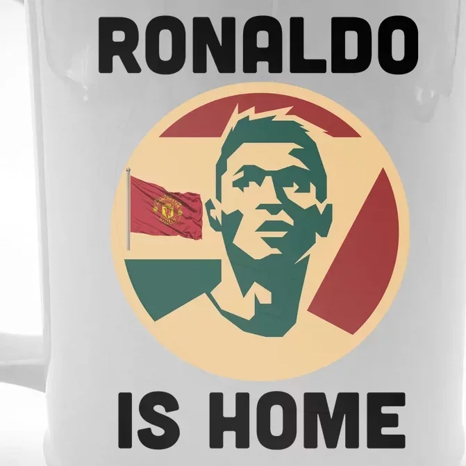 Ronaldo Is Home Manchester Front & Back Beer Stein