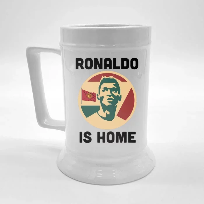 Ronaldo Is Home Manchester Front & Back Beer Stein