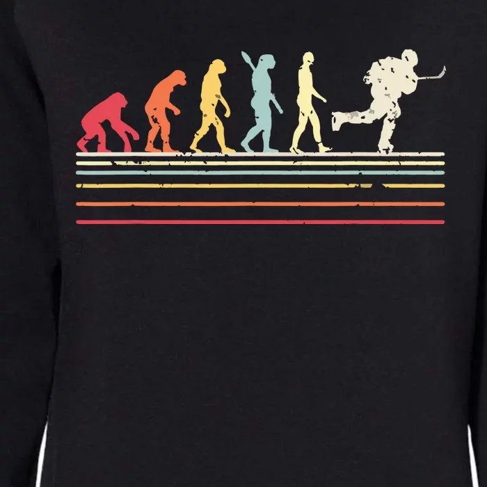 Retro Ice Hockey Evolution Gift For Ice Hockey Players Womens California Wash Sweatshirt