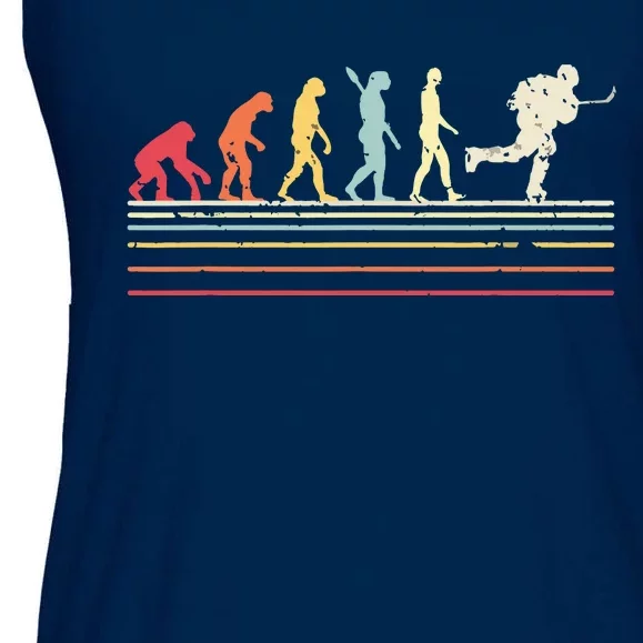 Retro Ice Hockey Evolution Gift For Ice Hockey Players Ladies Essential Flowy Tank