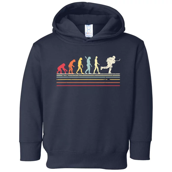 Retro Ice Hockey Evolution Gift For Ice Hockey Players Toddler Hoodie