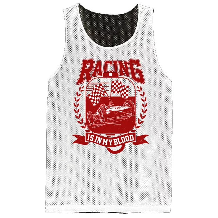 Racing Is In My Blood Mesh Reversible Basketball Jersey Tank