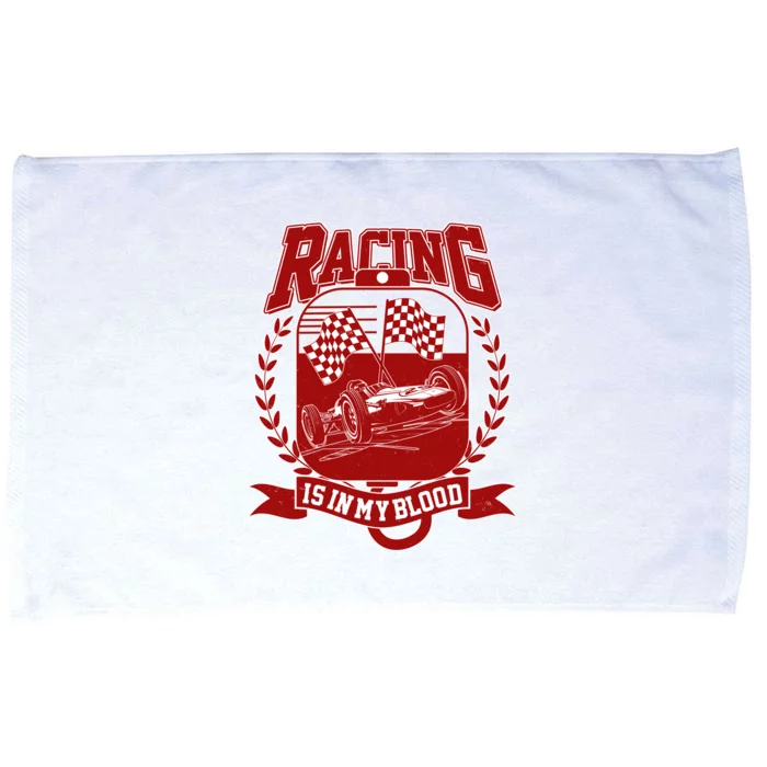 Racing Is In My Blood Microfiber Hand Towel