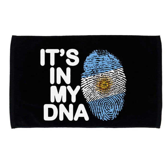 Retro It's In My DNA Argentinian Argentine soccer Microfiber Hand Towel