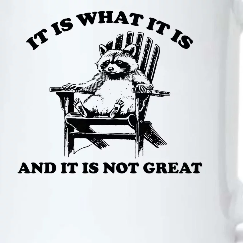 Raccoon It Is What It Is And It Is Not Great Black Color Changing Mug