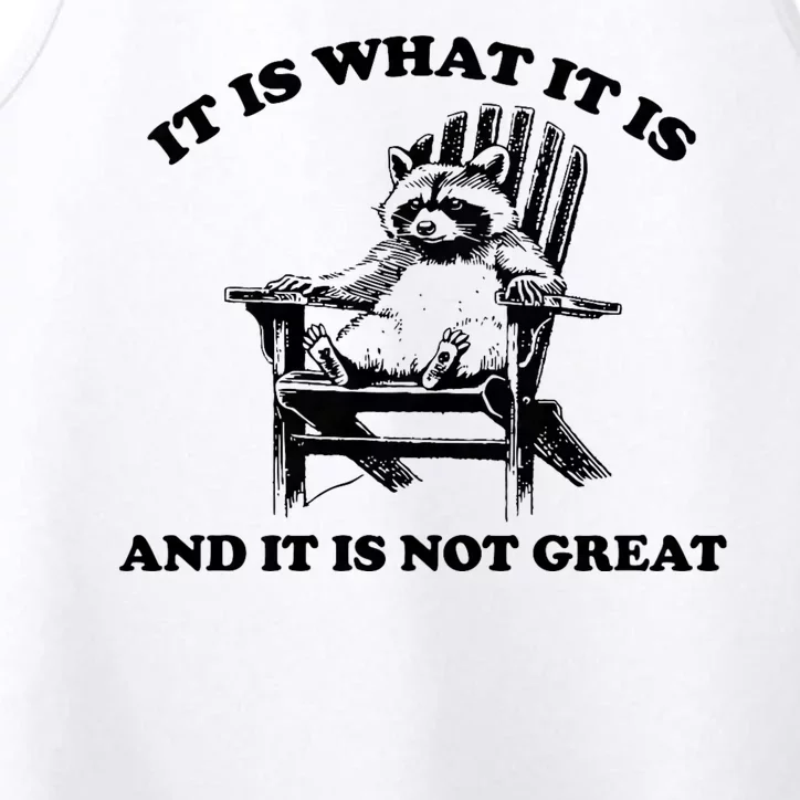 Raccoon It Is What It Is And It Is Not Great Performance Tank