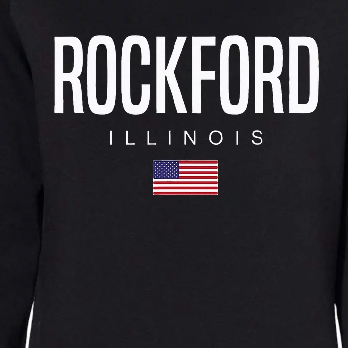 Rockford Illinois Il Womens California Wash Sweatshirt