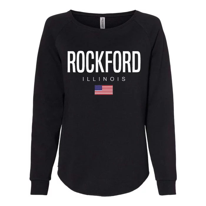 Rockford Illinois Il Womens California Wash Sweatshirt