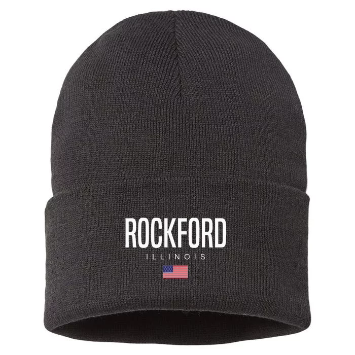 Rockford Illinois Il Sustainable Knit Beanie