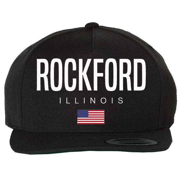 Rockford Illinois Il Wool Snapback Cap