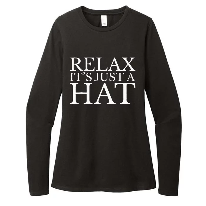 Relax ItS Just A Red Hat President Trump Maga Womens CVC Long Sleeve Shirt