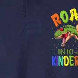 Roaring Into Kindergarten Dinosaur Ready To Crush Boy Softstyle Adult Sport Polo