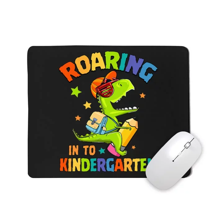 Roaring Into Kindergarten Dinosaur Back To School Mousepad