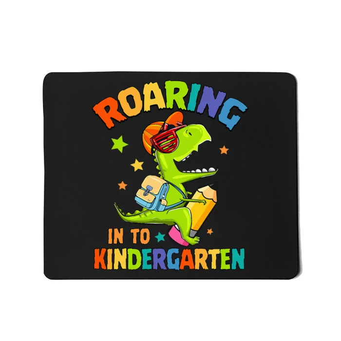 Roaring Into Kindergarten Dinosaur Back To School Mousepad