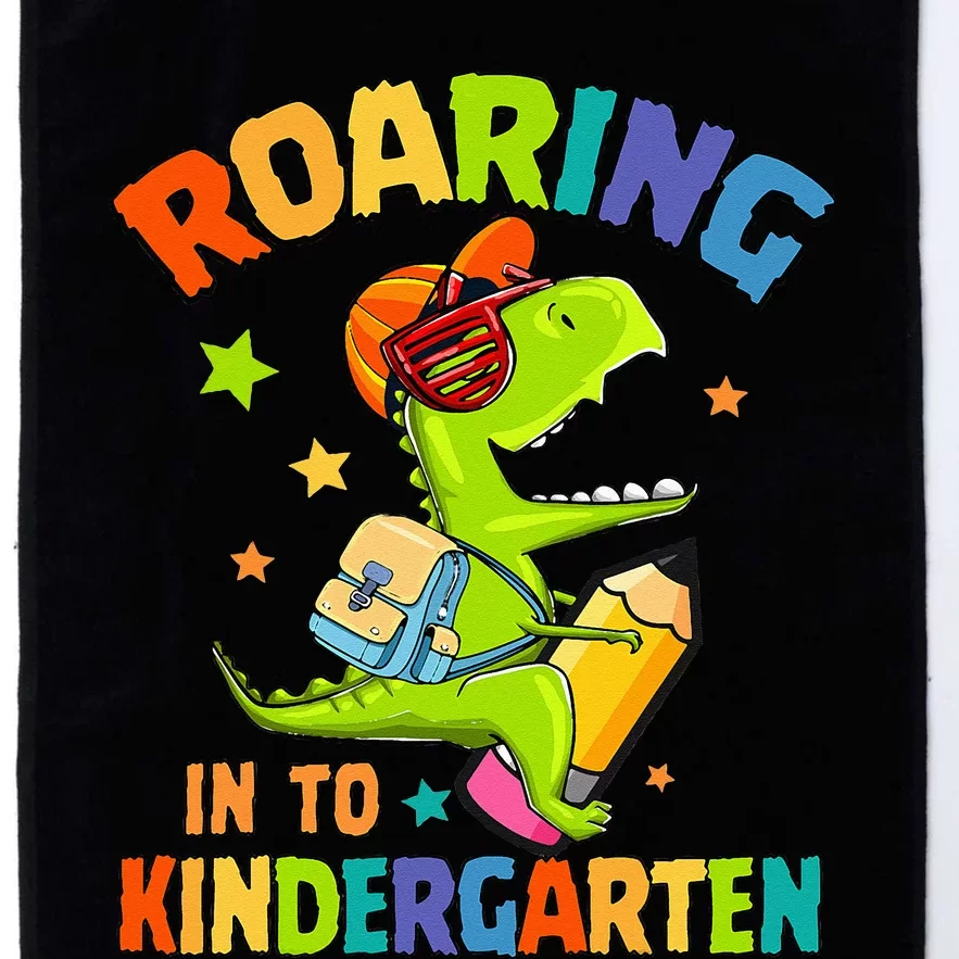 Roaring Into Kindergarten Dinosaur Back To School Platinum Collection Golf Towel