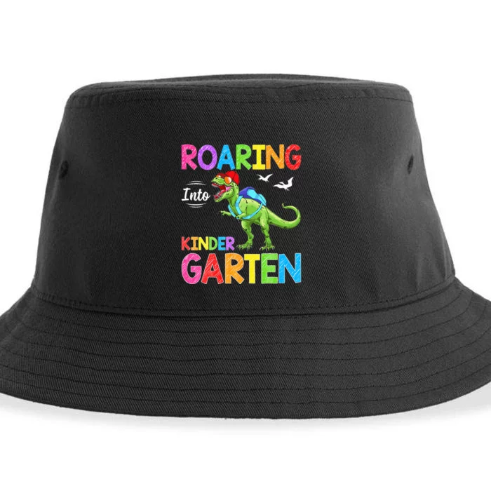 Roaring Into Kindergarten Dinosaur Student Back To School Sustainable Bucket Hat