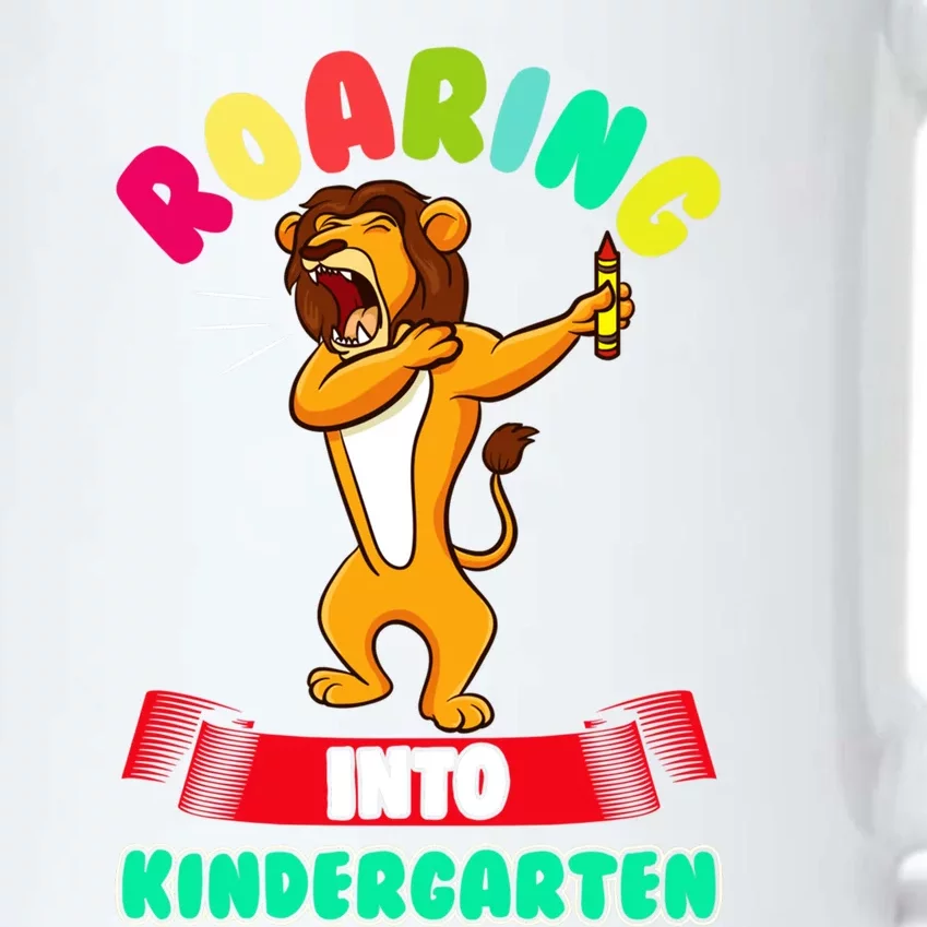 Roaring Into Kindergarten First Day Of School Kindergarten Great Gift Black Color Changing Mug