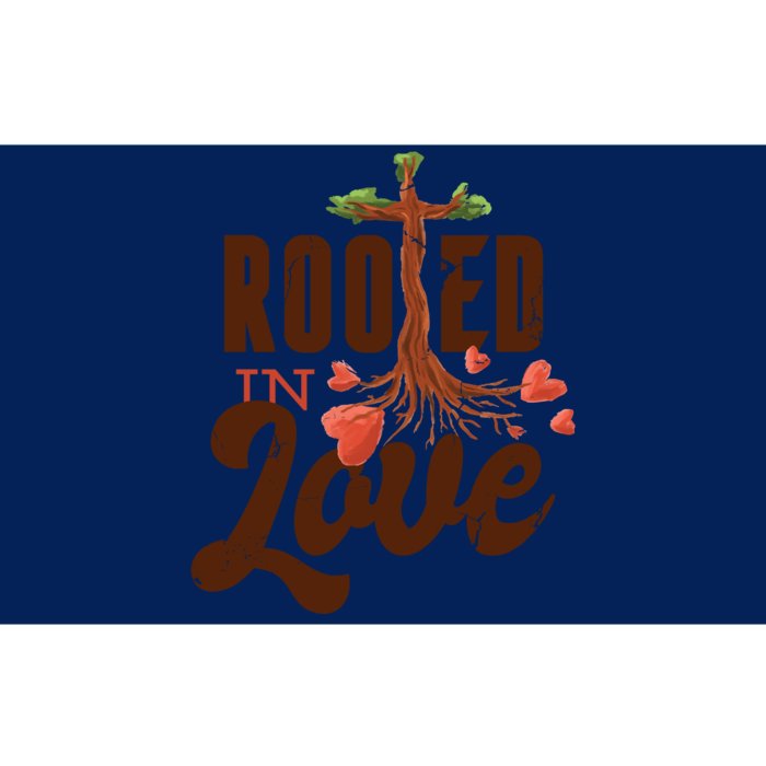 Rooted In Love Jesus Cross Bumper Sticker