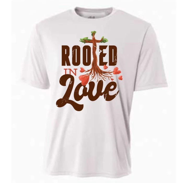 Rooted In Love Jesus Cross Cooling Performance Crew T-Shirt