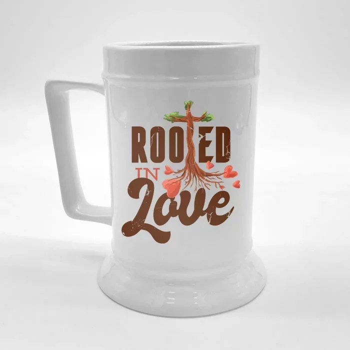 Rooted In Love Jesus Cross Front & Back Beer Stein