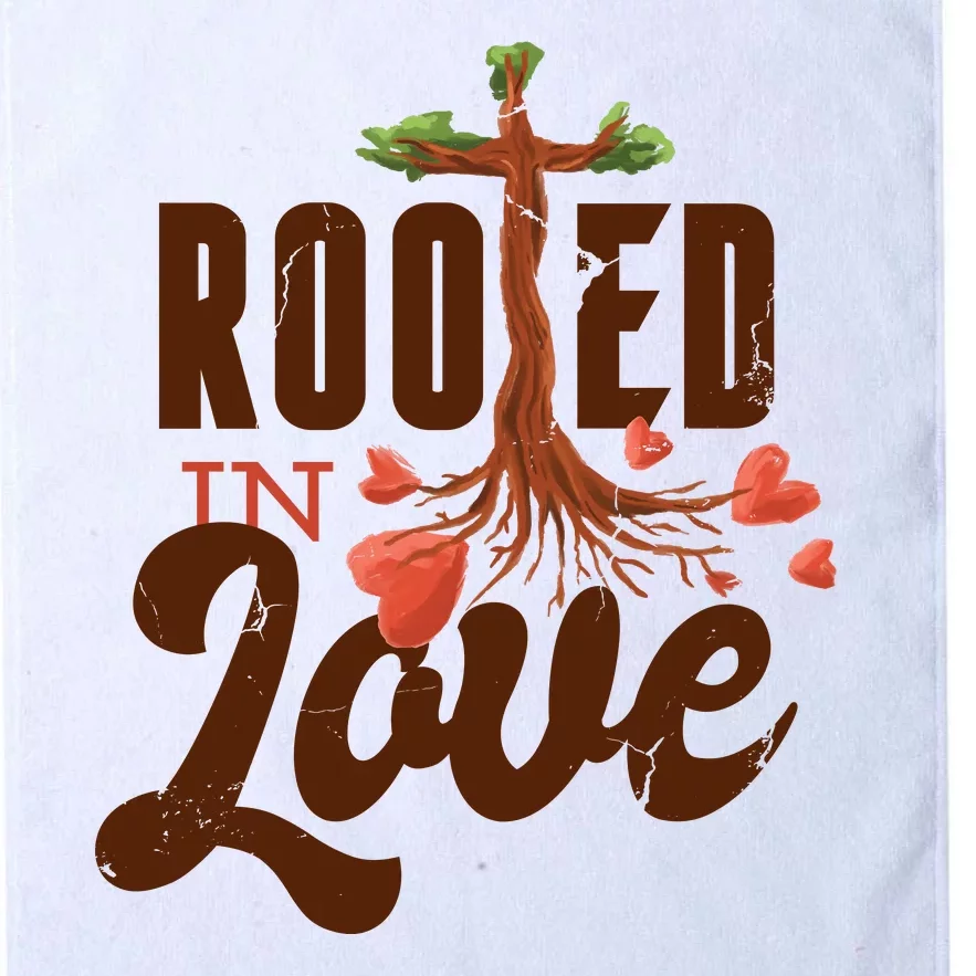 Rooted In Love Jesus Cross Platinum Collection Golf Towel