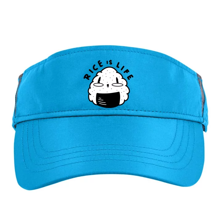 Rice Is Life Cute Sushi Adult Drive Performance Visor