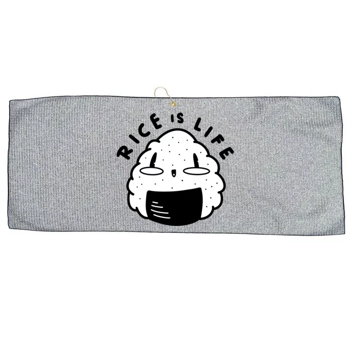 Rice Is Life Cute Sushi Large Microfiber Waffle Golf Towel