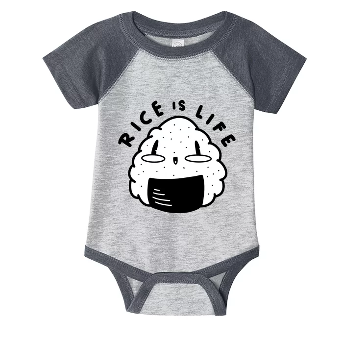 Rice Is Life Cute Sushi Infant Baby Jersey Bodysuit