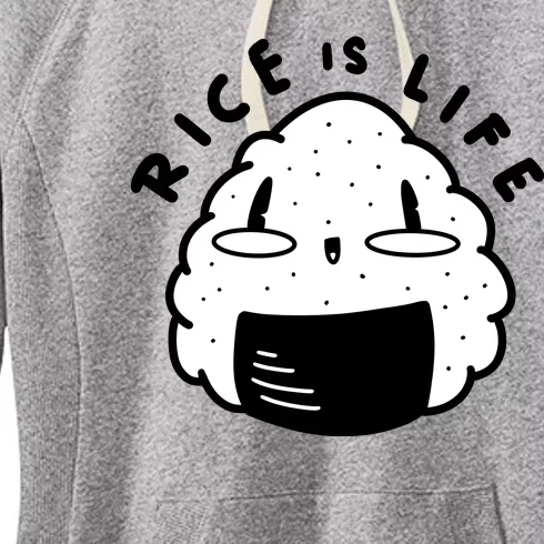 Rice Is Life Cute Sushi Women's Fleece Hoodie