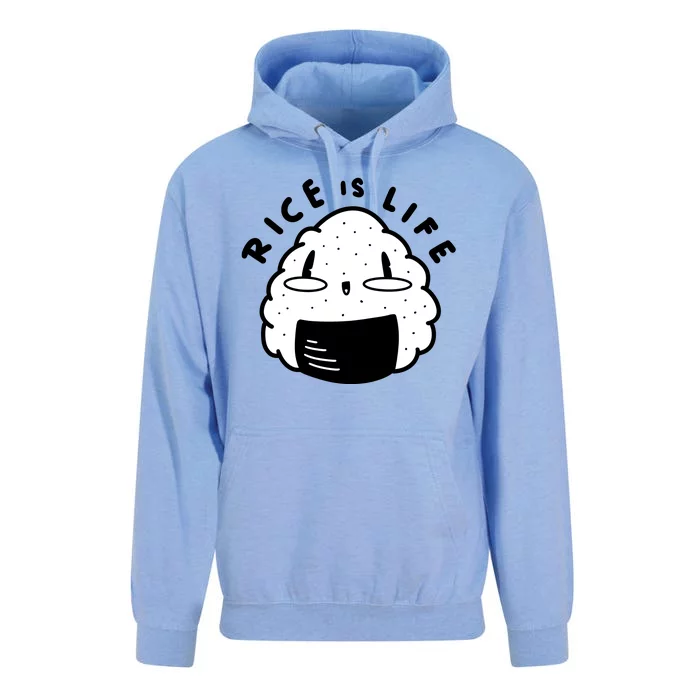 Rice Is Life Cute Sushi Unisex Surf Hoodie