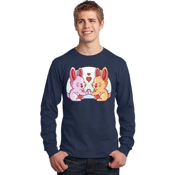 Rabbits In Love Cute Tall Long Sleeve T-Shirt