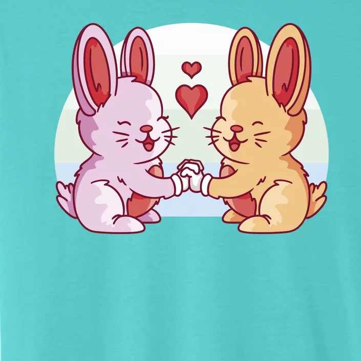 Rabbits In Love Cute ChromaSoft Performance T-Shirt