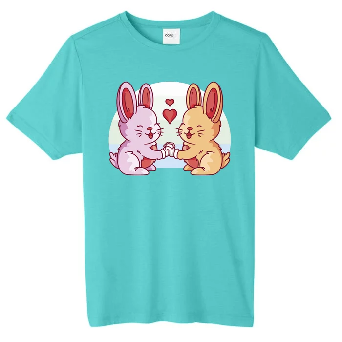 Rabbits In Love Cute ChromaSoft Performance T-Shirt