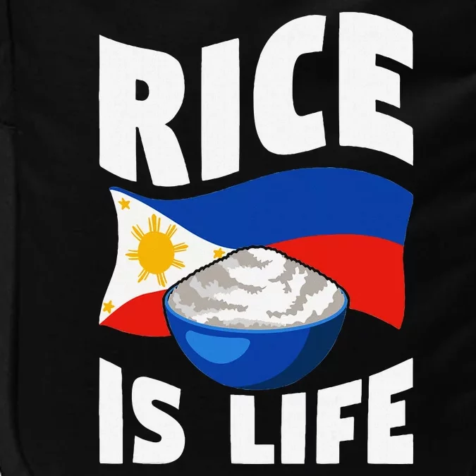 Rice Is Life Philippine Flag Rice Lover Impact Tech Backpack