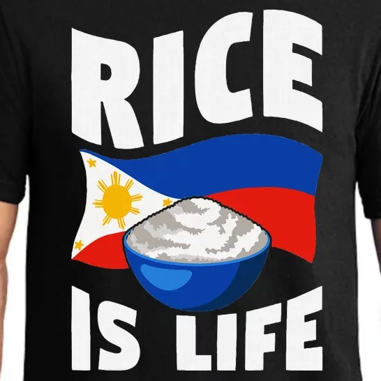 Rice Is Life Philippine Flag Rice Lover Pajama Set