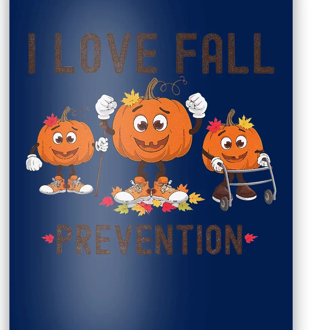 Retro I Love Fall Prevention Fall Occupational Therapy Ot Poster