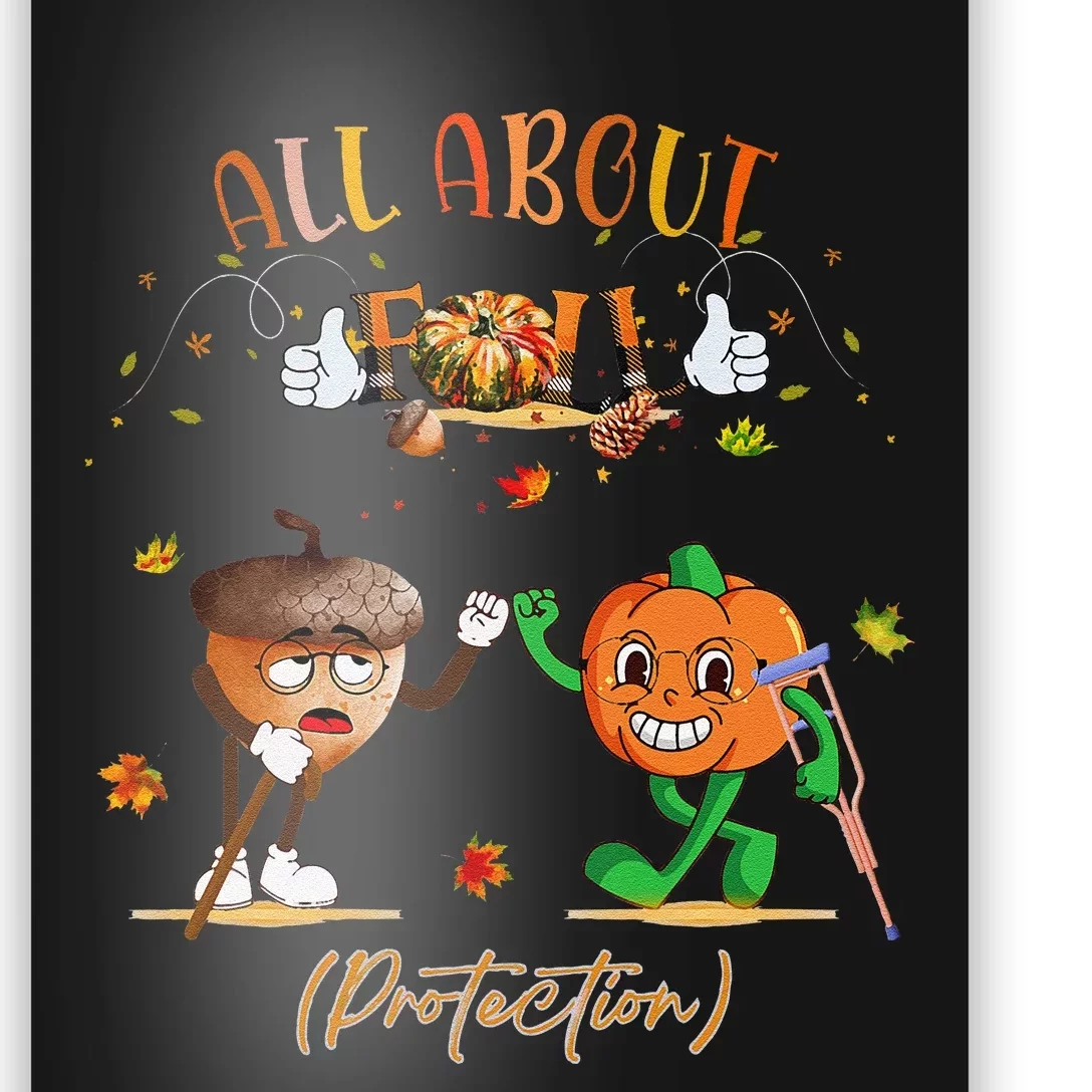 Retro I Love Fall Protection Fall Occupational Therapy Ot Poster