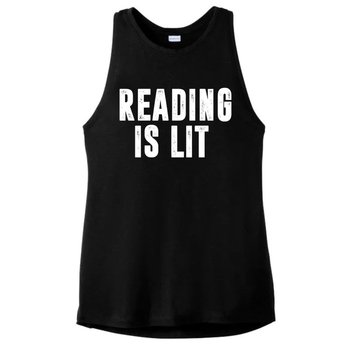 Reading Is Lit Ladies Tri-Blend Wicking Tank