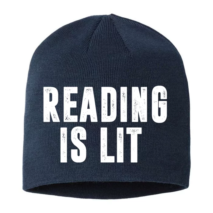 Reading Is Lit 8 1/2in Sustainable Knit Beanie