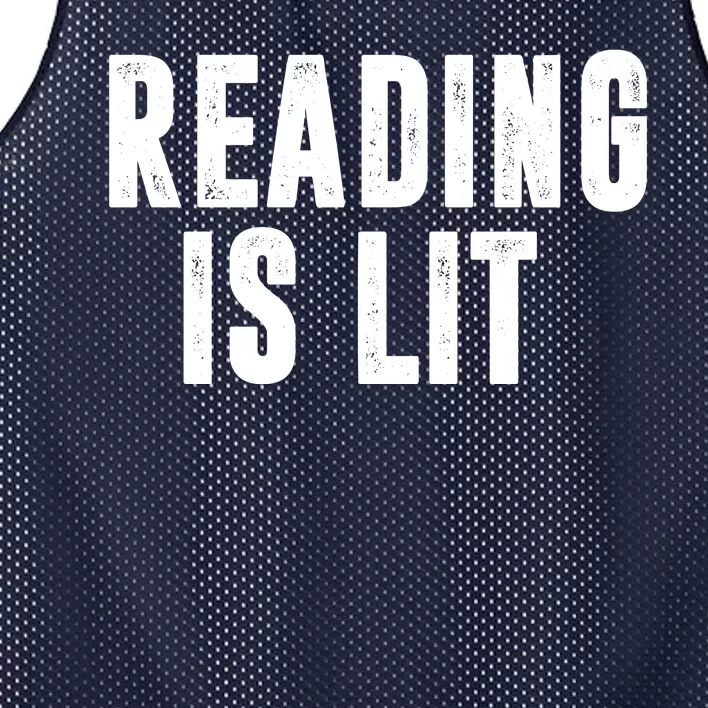 Reading Is Lit Mesh Reversible Basketball Jersey Tank