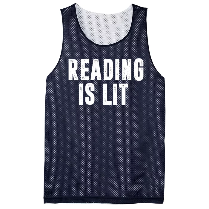 Reading Is Lit Mesh Reversible Basketball Jersey Tank