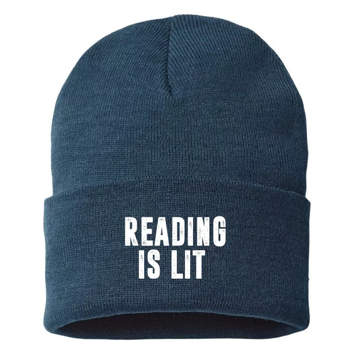 Reading Is Lit Sustainable Knit Beanie