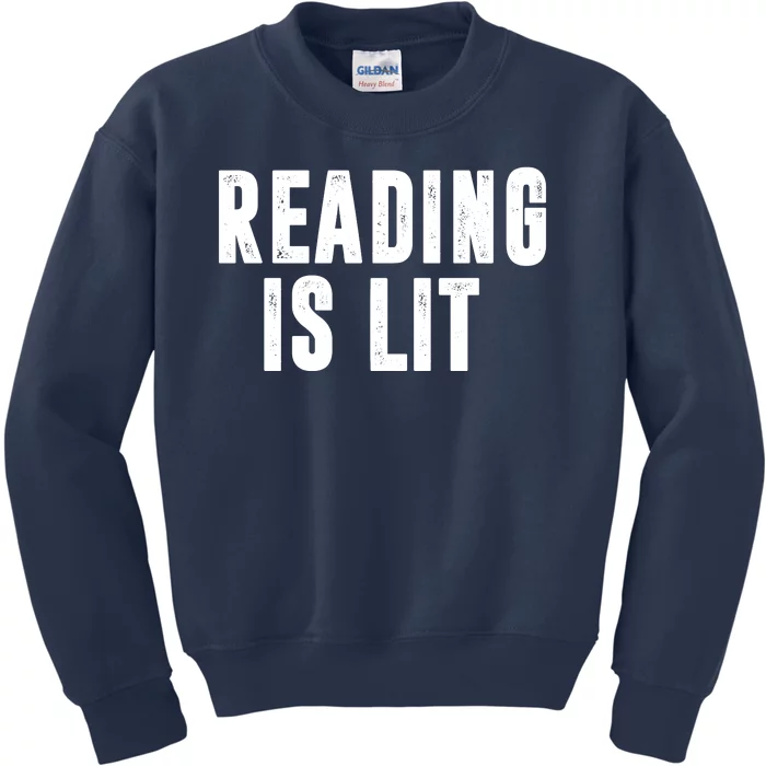 Reading Is Lit Kids Sweatshirt