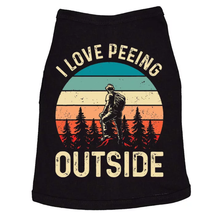 retro I love peeing outside Wilderness Glamping Nature Doggie Tank