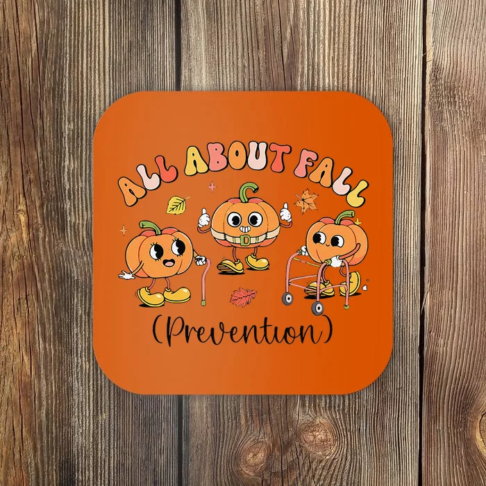 Retro I Love Fall Prevention Fall Occupational Therapy Ot Gift Coaster