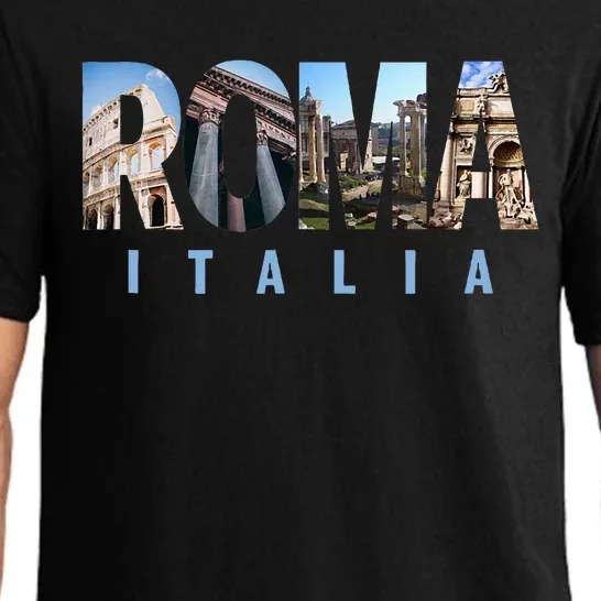 Rome Italy Landmarks Pajama Set