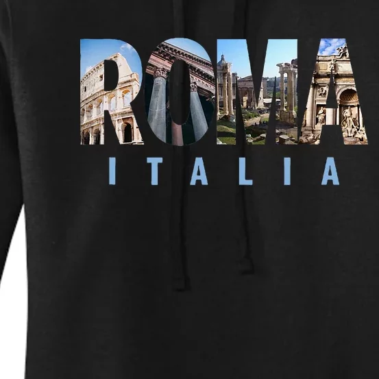 Rome Italy Landmarks Women's Pullover Hoodie