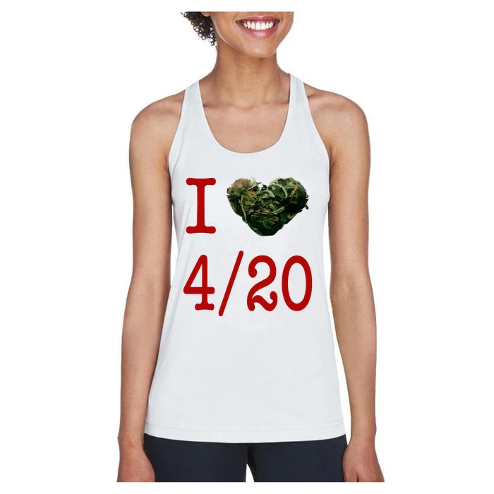 R.I.H.A.N.N.A I Love 420 Day Women's Racerback Tank