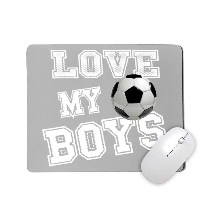 Retro I Love My Soccer Funny Gift For Momscool Giftfutbol Soccer Mom Cool Gift Mousepad